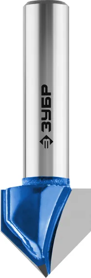 ЗУБР 12.7 x 13 мм, угол 90° мм, фреза пазовая галтельная V-образная, Профессионал (28752-12.7)