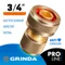 GRINDA BC-34A, 3/4″, для шланга, с автостопом, из латуни, быстросъёмный соединитель, PROLine (8-426130)