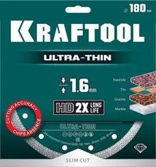 KRAFTOOL ULTRA-THIN 180х1.6 мм ультратонкий алмазный диск (36685-180)