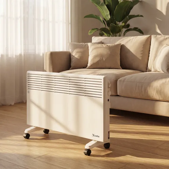 Конвектор электрический CH-2000, 2000 Вт, X-образный нагреватель, термостат, колеса  MTX