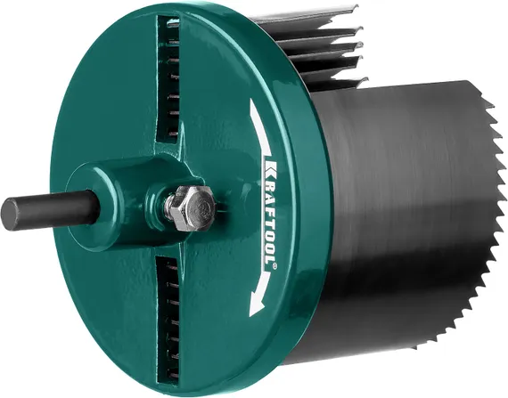 KRAFTOOL 7 шт, (25-32-38-45-50-56-62 х 42 мм), наборная кольцевая пила по дереву (29580-H7-42)