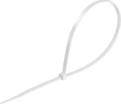 СИБИН ХС-Б, 3.6 x 250 мм, нейлон РА66, 100 шт, белые, хомуты-стяжки (3786-36-250)