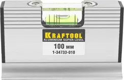 KRAFTOOL ACU-VIEW, 4 в 1, 100 мм, компактный уровень для горизонтальных измерений и уклонов (1-34733-010)
