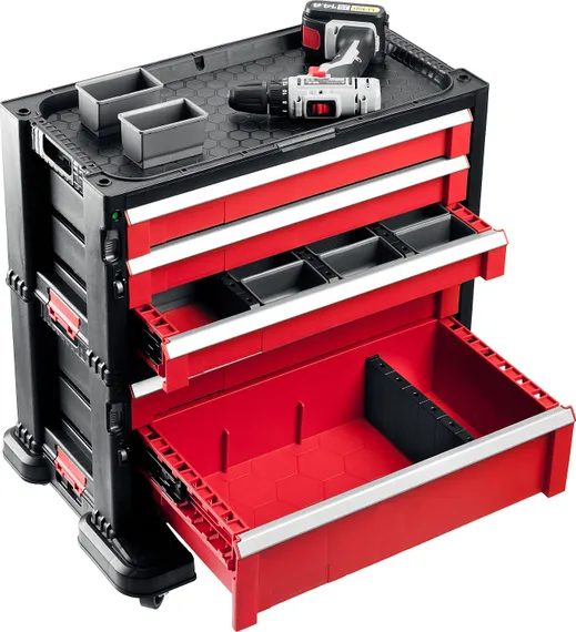 KETER DRAWER, 562 х 289 х 502 мм, (22″), пластиковый ящик с 5 выдвижными полками (38380-5)