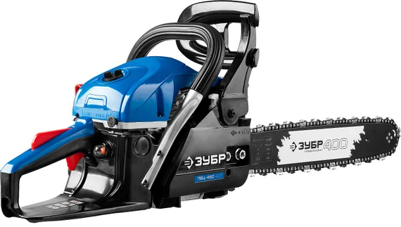 Бензопила цепная бензиновая, ЗУБР 45 см3, 40 см, Профессионал (ПБЦ-450 40П)