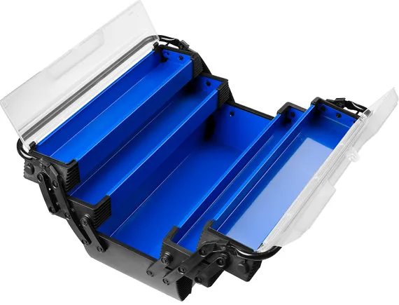 ЗУБР ДОКА, 594 х 210 х 230 мм, (23.5″), Металлический ящик для инструментов, Профессионал (38163-23)