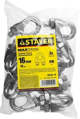 STAYER DIN 741, 16 мм, 10 шт, зажим троса (30535-16)