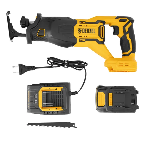 Пила сабельная аккумуляторная бесщет. RS-250, Li-Ion, 20 В Denzel