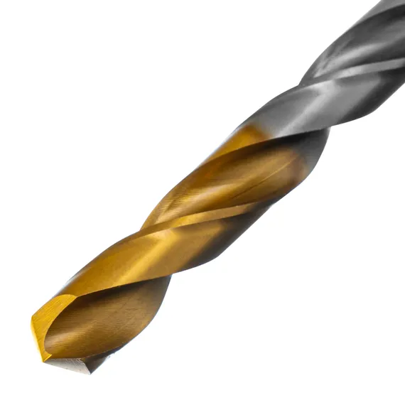Сверло спиральное по металлу 9 x 125 мм, Р6М5, Golden Tip  Denzel
