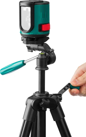 KRAFTOOL CL 20 #4 нивелир лазерный, 20 м, IP54, точн. +/-0,2 мм/м, держатель, штатив, в кейcе