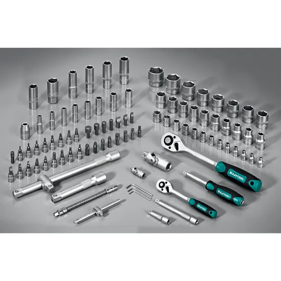 KRAFTOOL X-Drive 94, 94 предм., (1/2″+1/4″), универсальный набор инструмента (27883-H95)