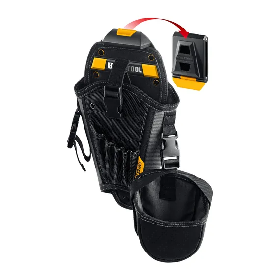 KRAFTOOL KH-5 кобура для шуруповерта с быстросъёмным креплением FastClip, средняя (38769)