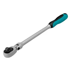 Ключ-трещотка шарнирный 3/8", СrV, 72 зуба, с быстрым сбросом, матовый хром Stels