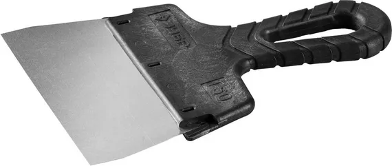 ЗУБР 150 мм, пластиковая ручка, нержавеющий фасадный шпатель (10077-15)