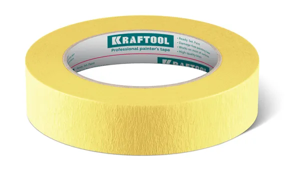 KRAFTOOL #500 Flex 25 мм х 30 м, для изогнутых линий, малярная лента (12105-25)