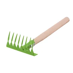 Грабли витые 8 - зубые, 160 х 390 мм, стальные, деревянная рукоятка, Агроном, Сибртех