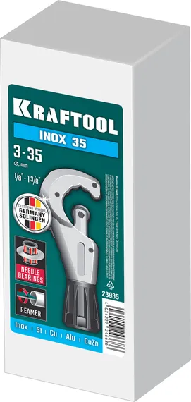 KRAFTOOL INOX-35, 3-35 мм, на подшипниках, труборез для нержавеющей стали (23935)
