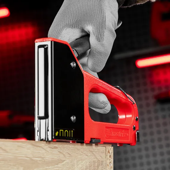 Степлер мебельный 4-функциональный пластиковый, тип скобы: 53, 28, 300, 500, 6-14 мм Matrix