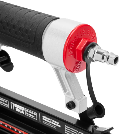 Нейлер-степлер пневматический 2 в 1, гвозди 18GA длина 10-50 мм, скобы 18GA длина 25-40 мм Matrix