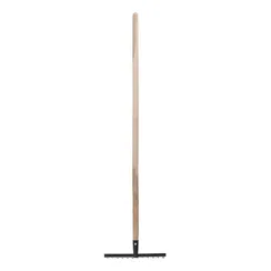 Грабли стальные, 300х1300 мм, 12 витых зубьев, деревянный черенок, Сибртех