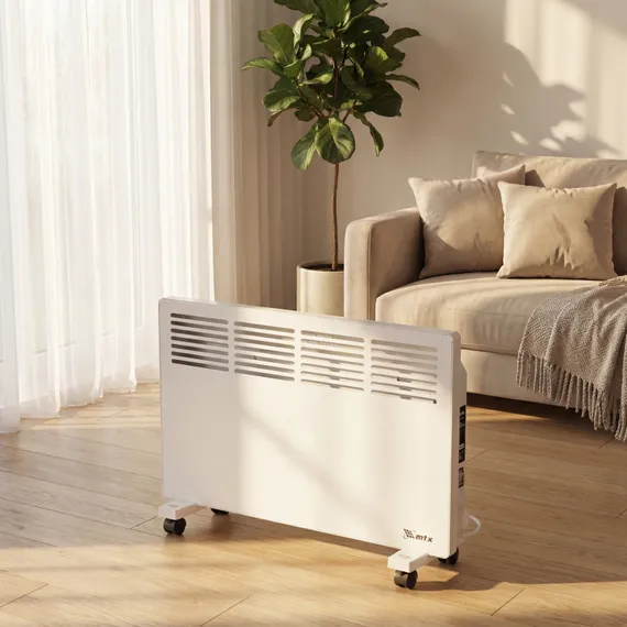 Конвектор электрический КМ-2000.2, 230 В, 2000 Вт, X-образный нагреватель, колеса, термостат MTX