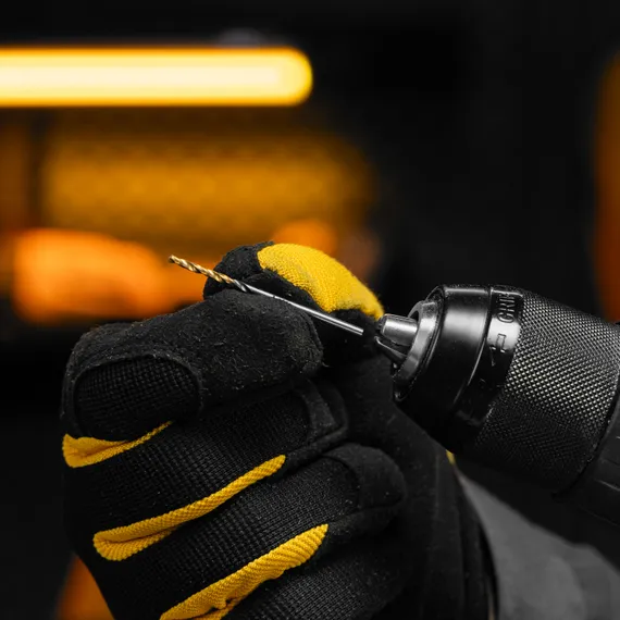 Сверло спиральное по металлу 2 x 49 мм, Р6М5, Golden Tip , 2шт. Denzel