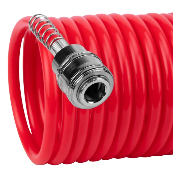 Шланг спиральный воздушный, 15 м, с быстросъемными соединениями Matrix