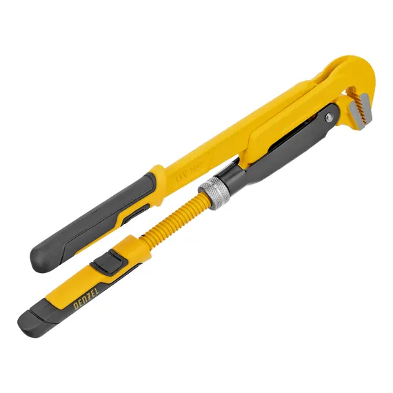 Ключ трубный рычажный №0, 3/4", цельнокованый, CrV, тип "L" Denzel