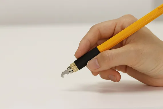 OLFA с профильными лезвиями 6 мм, 4 шт, перовой нож (OL-AK-4)