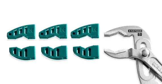 KRAFTOOL KAYMAN сменные защитные накладки на губки, для клещей 250 мм, набор из 3-х пар (22354-S3)