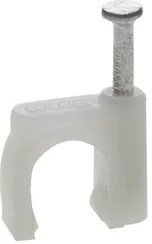 ЗУБР СД-К, 10 мм, 40 шт, круглая скоба-держатель с оцинкованным гвоздем, Профессионал (45111-10)