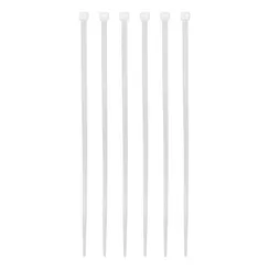 Хомуты, 200 x 3.6 мм, пластиковые, белые, 100 шт Сибртех