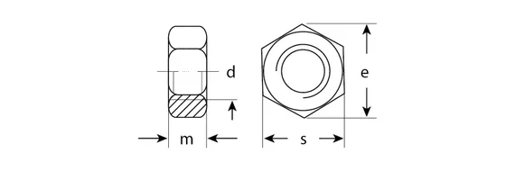 ЗУБР ГОСТ ISO 4032-2014, кл. пр. 6, M16, цинк, 2 шт, шестигранная гайка (303556-16)