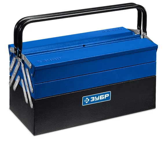 ЗУБР ЯРУС-5/19, 470 х 210 х 225 мм, (19″), Металлический раздвижной ящик для инструментов, Профессионал (38356-19)