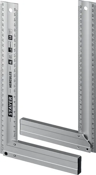 STAYER 300 мм, жесткий столярный угольник, Professional (3432-30)