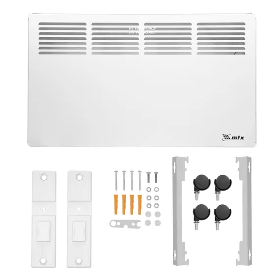 Конвектор электрический КМ-1500.2, 230 В, 1500 Вт, X-образный нагреватель, колеса, термостат MTX