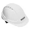 Каска защитная ударопрочная, ABS/PC, плавная регулировка, модель «Форвард» (К-05)белая Denzel
