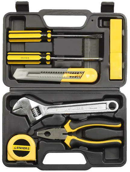 Универсальный набор для ремонтных работ STAYER 7 предметов, (2205-H8)