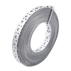 Лента перфорированная, вентиляционная, прямая, 1 мм, LP V, 2 см х 25 м, цинк Сибртех