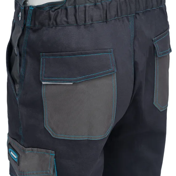 Полукомбинезон профессиональный рабочий, 97% хлопок 3% спандекс, M Gross