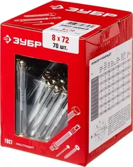 ЗУБР 8 х 72 мм, 70 шт, рамный анкер (302232-08-072)