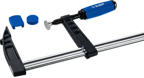 ЗУБР ПС-200/50, F, 200 х 50 мм, усиленная струбцина, Профессионал (32155-050-200)