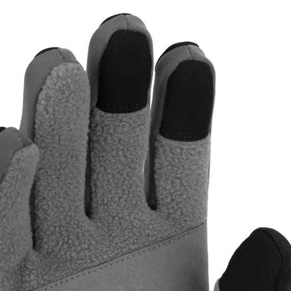 Перчатки универсальные, искусственный мех, работа с сенсорным экраном, размер 10 Denzel