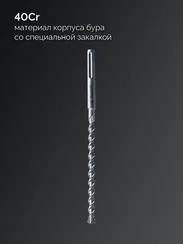 ЗУБР ПРОФИ-4Х 20x250/360 мм, SDS-max бур, ПРОФЕССИОНАЛ (29350-250-20)