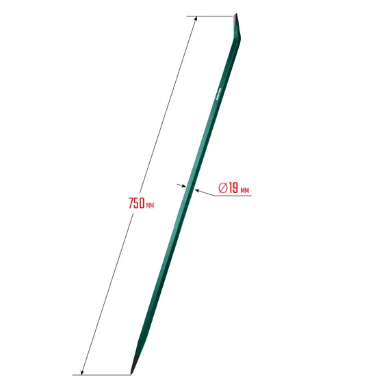 KRAFTOOL 750 мм, 19 мм, монтажный лом (21807-75)