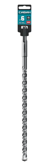 СИБИН 6х260 мм SDS-plus бур (29312-260-06)