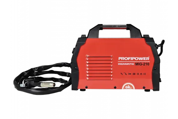 Сварочный полуавтомат Profipower инвертор без газа MIG-210 MIG/MMA/TIG (3 B 1) E0256