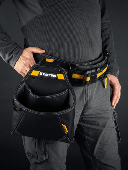 KRAFTOOL KP-12 поясная сумка с быстросъёмным креплением FastClip, 260 х 340 мм (38774)