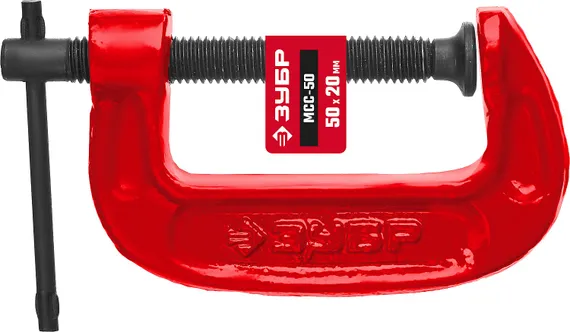 ЗУБР МСС-50, 50 мм, чугунная струбцина (32244-050)