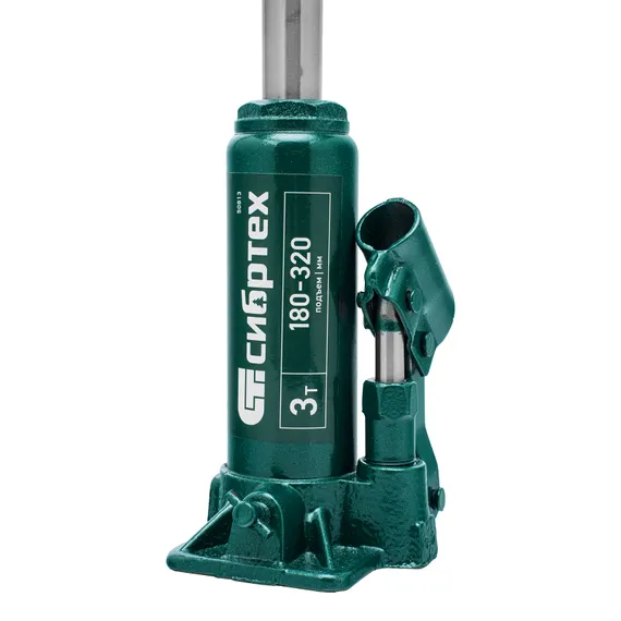 Домкрат гидравлический бутылочный, 3 т, 180-320 мм, в пласт. кейсе Сибртех